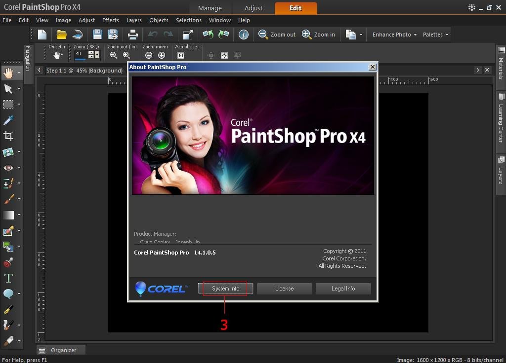 corel paintshop pro x9 installation code