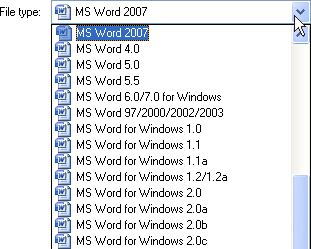Sharing documents between WordPerfect Office and Microsoft Office
