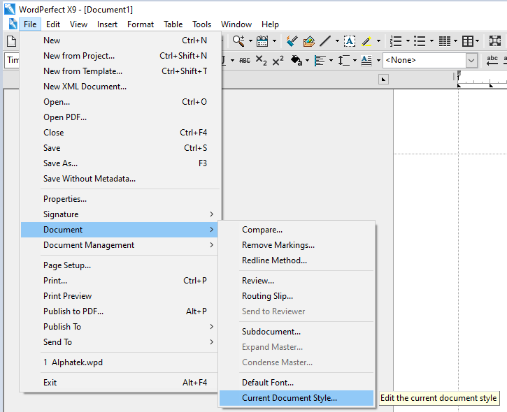 kb-corel-wordperfect-how-to-set-margins-as-default-in-wordperfect