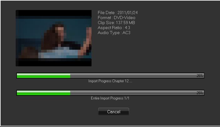 How to import video clips from a DVD disc.