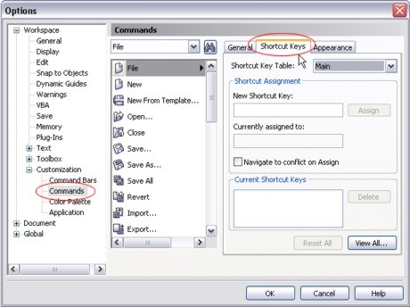 keyboard shortcuts corel paintshop pro x9