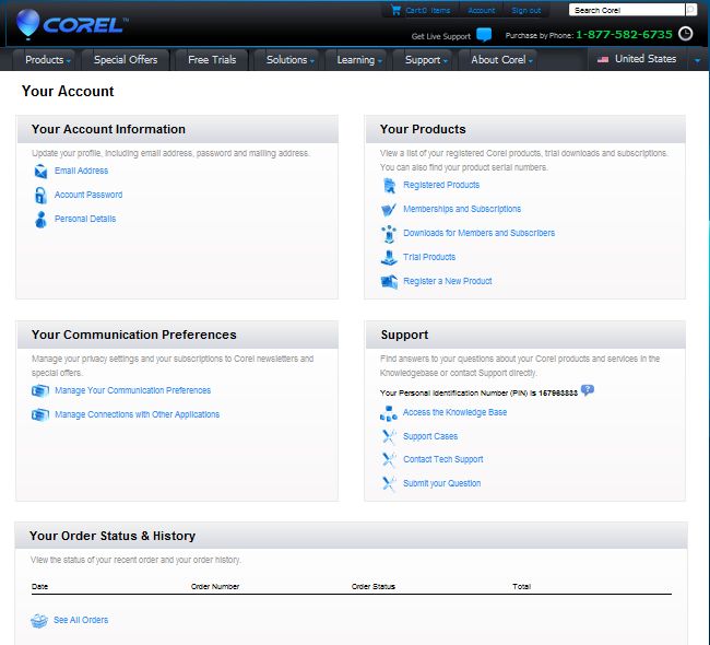 coreldraw account login