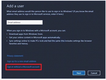 how to add a user account on windows 8