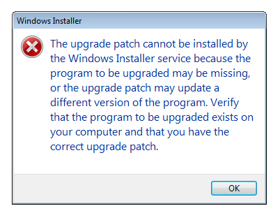 Cant install