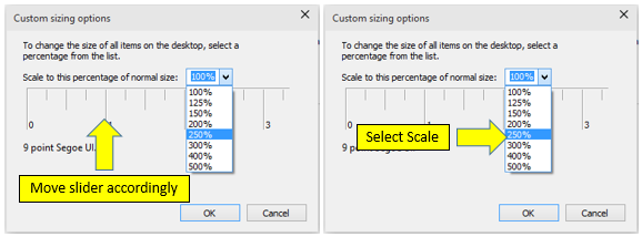 DPI Scaling] 'General Options' and 'ROM Information' sections are