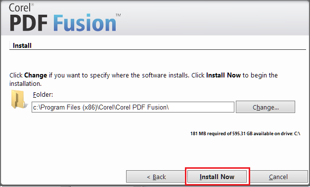 How to Install Corel PDF Fusion