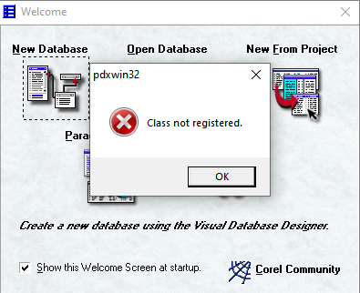 corel paradox format deciamal