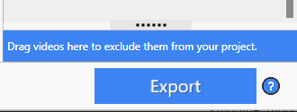 The export button