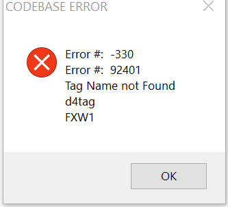 Codebase error image